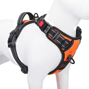 PHOEPET Reflective Dog Harness Larg...