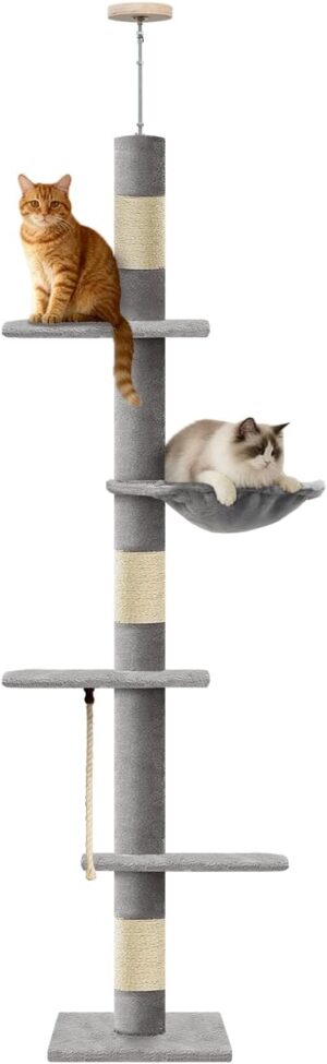 Cat Tree 5-Tier Floor to Ceiling Ca...