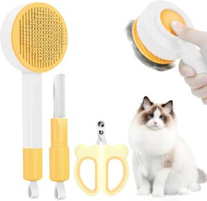 Cat Hair Brush for Deshedding, 3 in...