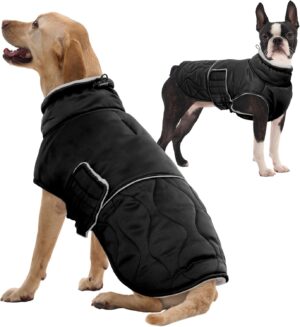 FUAMEY Extra Large Warm Dog Coat Wa...