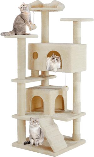 Sweetcrispy 54-inch Indoor Cat Tree...