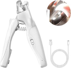 WWVVPET Pet Nail Clipper with LED L...