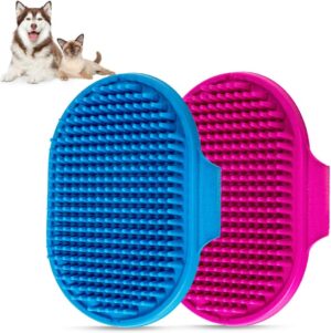Dog Bath Brush, Aoche Pet Bath Comb...