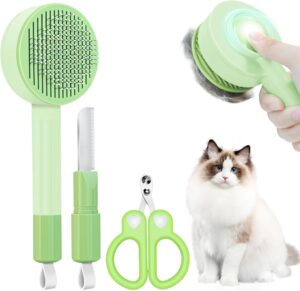 Cat Hair Brush for Deshedding, 3 in...