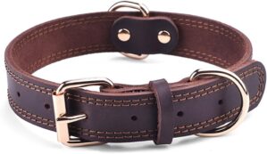 Genuine Leather Dog Collar, Heavy D...