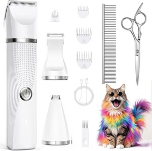 Cat Grooming Clippers Kit with Paw ...