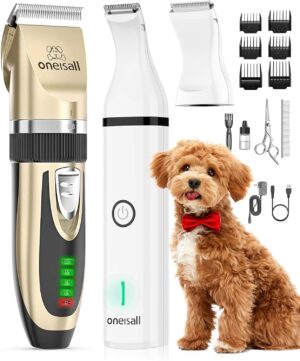 oneisall Dog Clippers and Paw Trimm...