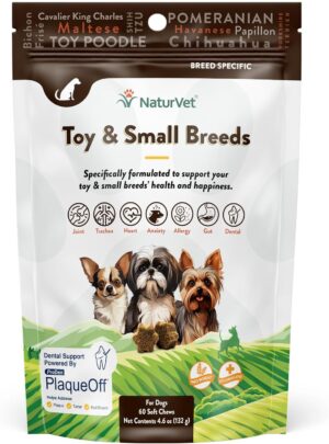NaturVet Small Breeds Supplement- f...