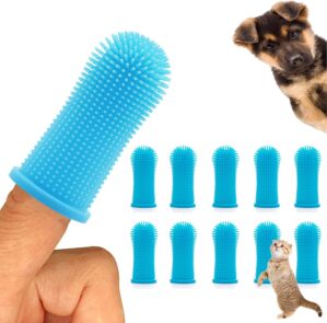 10Pcs Dog Toothbrush, 360º Dog Fin...