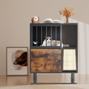 Wood Dog Proof Cat Feeding Station ...