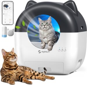 Self Cleaning Litter Box,76L Automa...