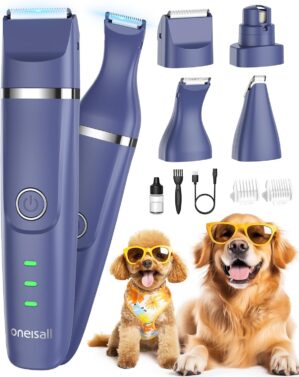 oneisall 4-in-1 Cordless Dog Groomi...