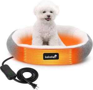 Indoor Heated Cat Bed,Heated Pet Be...