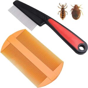 2 Pcs Flea Comb Groomer’s Fle...