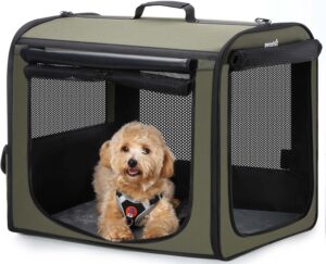 Pecute Collapsible Dog Crate for Pe...