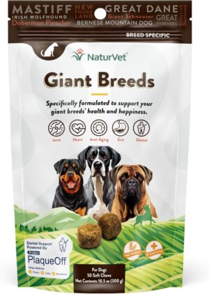 NaturVet Giant Breeds Supplement- f...