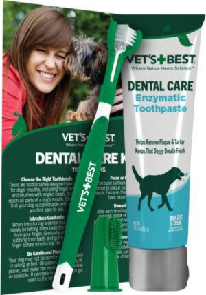 Vet’s Best Dog Toothbrush and Enz...