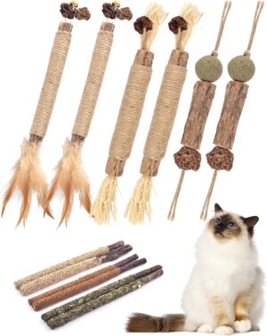 TINDTOP Silvervine Sticks for Cats,...