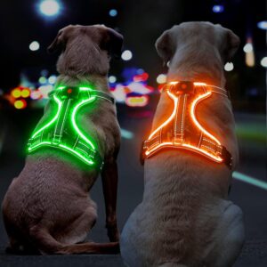 Light Up Dog Harness No Pull, LED D...