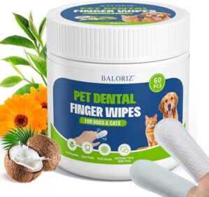 Dog Teeth Cleaning Wipes, Pet Denta...