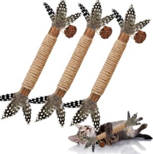 Cat Toys,3 Pack Silvervine Cat Feat...