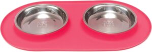 Messy Cats Double Silicone Feeder w...