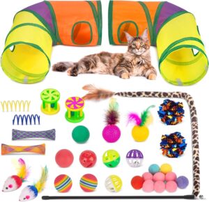 Retro Shaw Cat Toys Set 33 Pack, Ca...