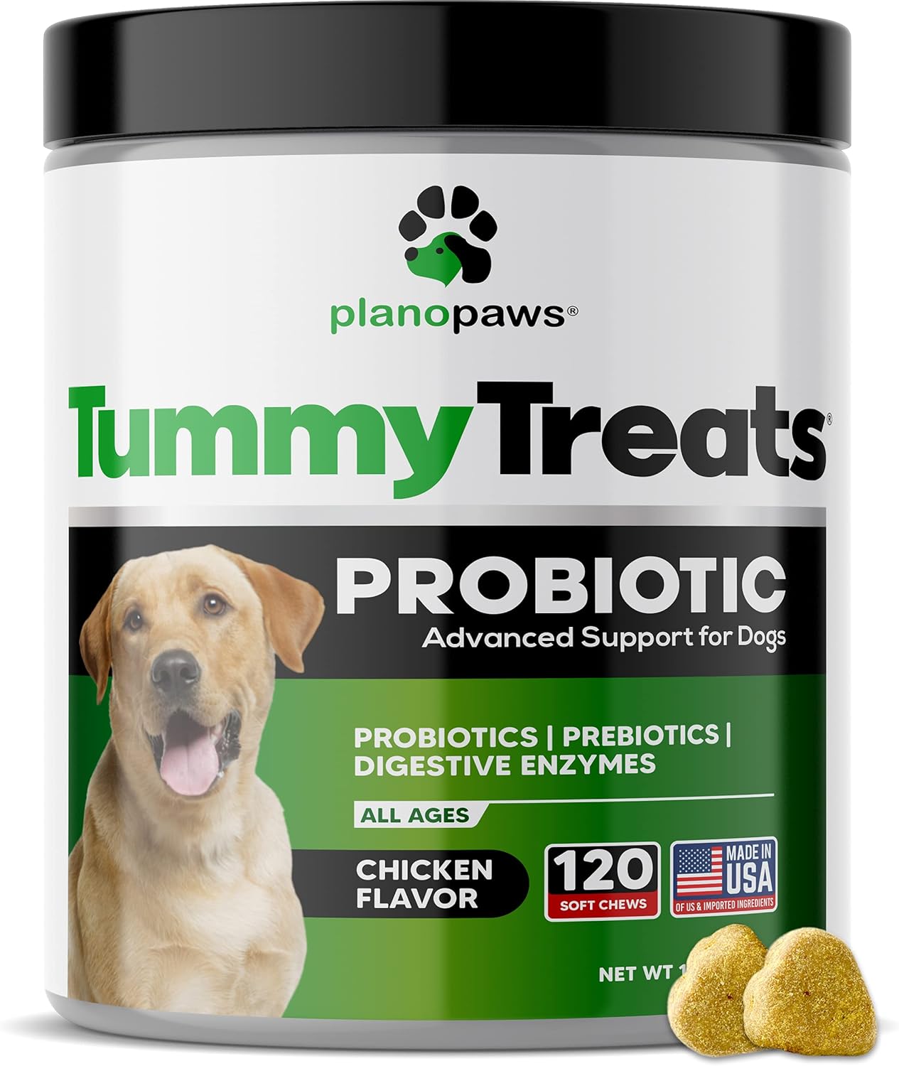 Probiotics for Dogs – Digestive Support Soft Chews with Probiotics, Prebiotics & Digestive Enzymes – Daily Dog Supplement for Puppies & Adult Dogs – 120 Count