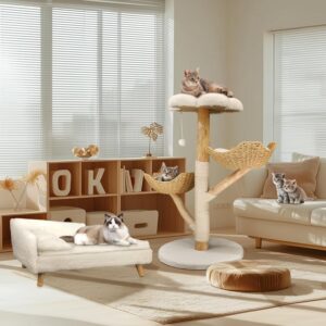 Susire Indoor Modern Cat Tree: 44In...