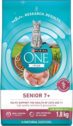 Purina ONE +Plus Senior Dry Cat Foo...