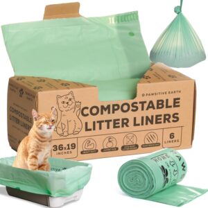 Cat Litter Box Liners 100% Composta...