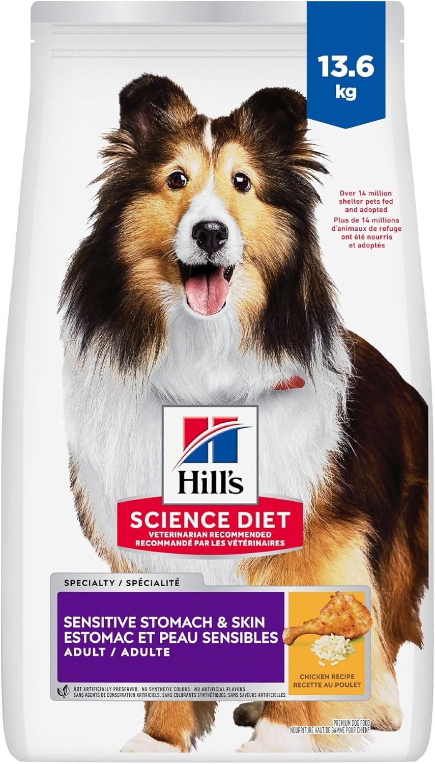 Hill's Science Diet Adult Sensitive Stomach & Skin Chicken Recipe Dry Dog Food 13.6 kg Bag