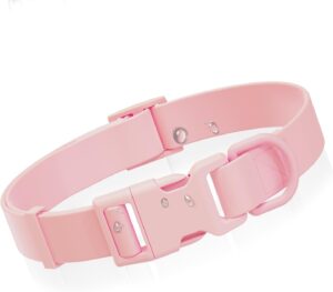 Waterproof Dog Collar, Rubber Adjus...