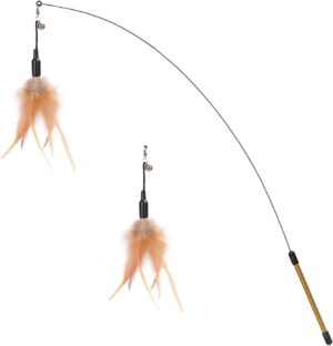 Pawaboo Feather Teaser Cat Toy, Int...