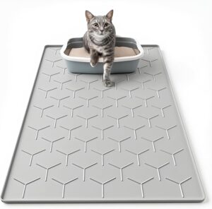 Cat Litter Mat, Silicone 86x56cm La...
