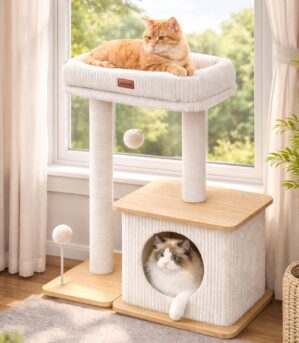 Modern Cat Tree for Indoor Cats, No...