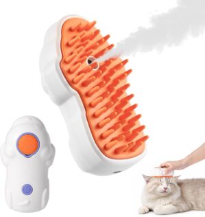 Mustry Cat Steam Brush for Shedding...