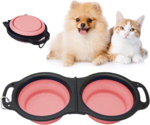 Collapsible Dog Bowls, Portable Tra...