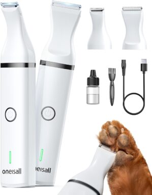 oneisall Dog Clippers with Double B...