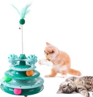 Cat Toys Kitten Ball Tower Springs ...