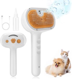 Cat Steam Brush, Dog Deshedding Bru...