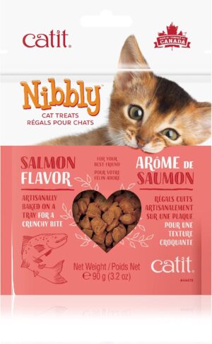 Catit Nibbly Cat Treats-Salmon Flav...