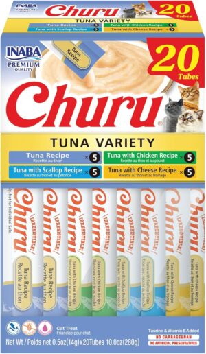 INABA Churu Cat Treats, Grain-Free,...