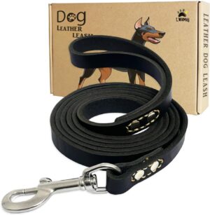 LWBMG Leather Dog Leash 6 ft, Dog L...