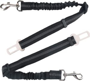 KUUQA 2Pcs Seat Belt for Dogs Adjus...