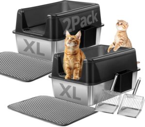 Marchul 2 Pack Stainless Steel Cat ...