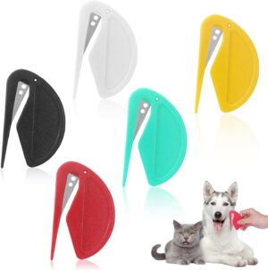 5 Pieces Colorful Pet Knotting Comb...