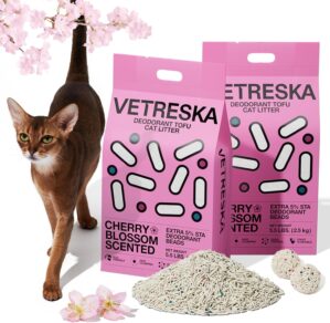 VETRESKA Cherry Blossom Tofu Cat Li...