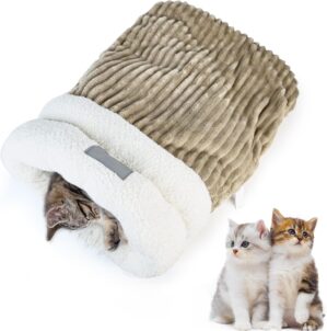 Fioqiog Brown Cat Winter Sleeping B...