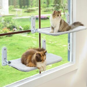 2PC Cat Window Perch Cordless Folda...